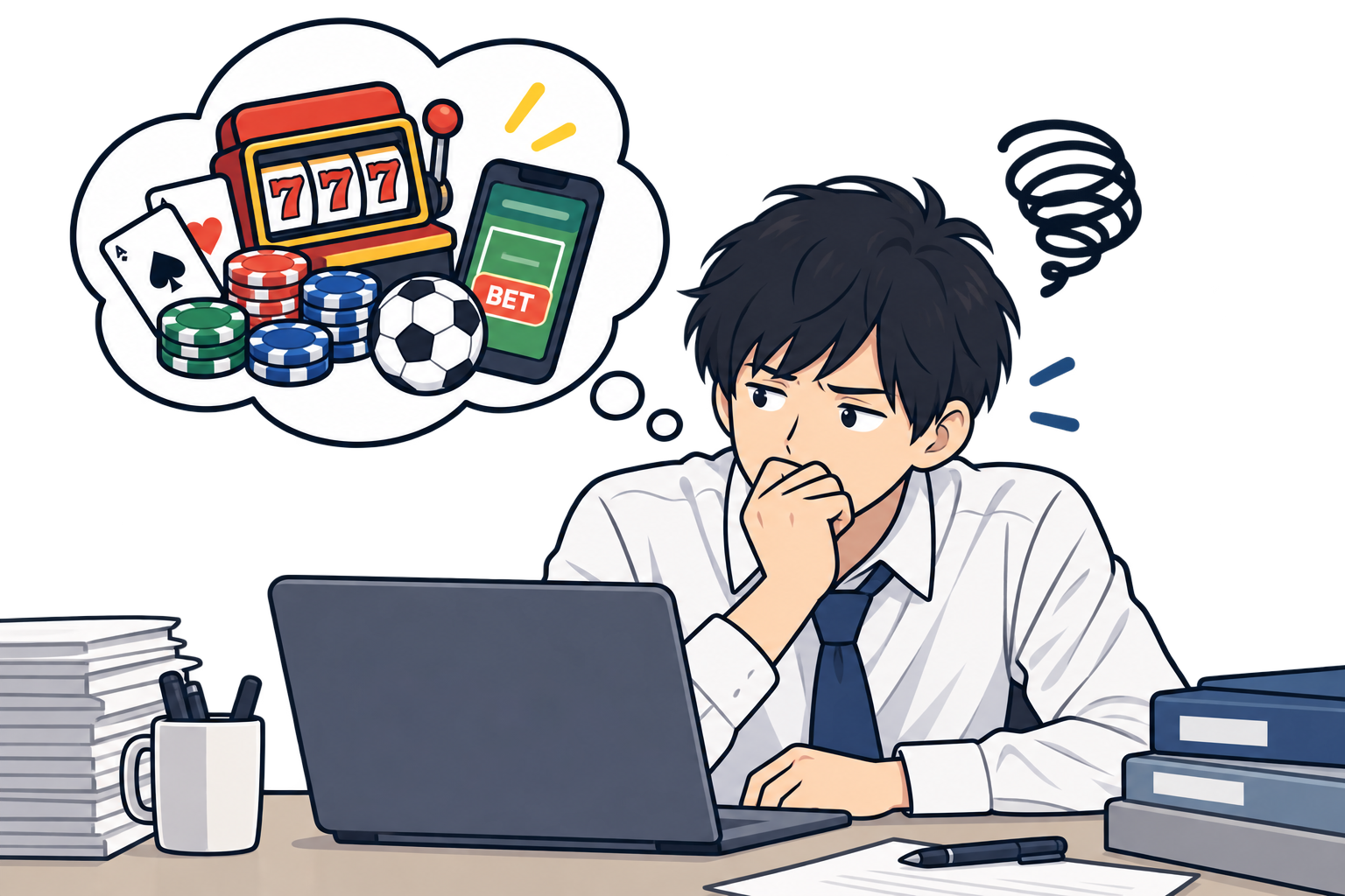 ギャンブルをしないと落ち着かなくなる人