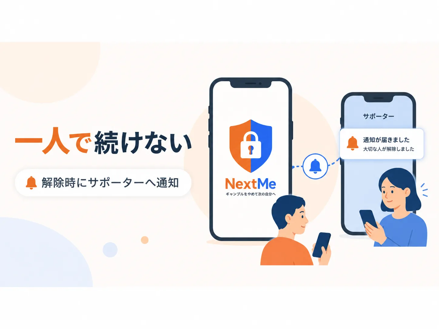 NextMeで競馬へのアクセスをブロックしサポーターとつながるイメージ