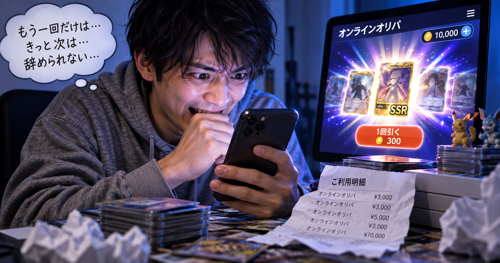 オリパをやめられない人へ|オンラインオリパへの課金・アクセスを減らす方法の見出し画像
